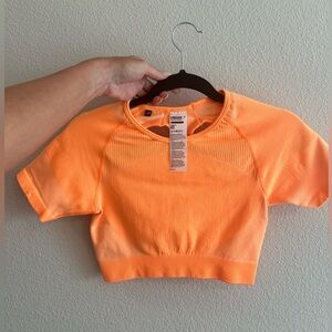 Gymshark Bright Orange Crop Top
